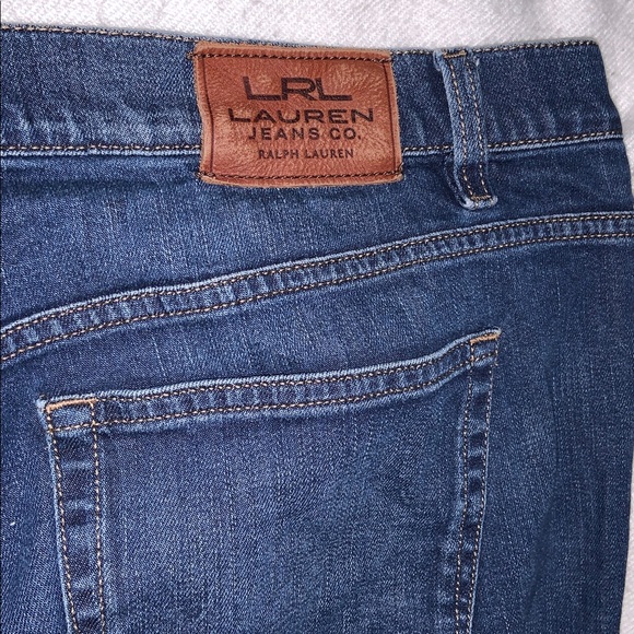 Lauren, Ralph Lauren Classic Blue Jeans 18w mid rise, straight leg, dark blue - Picture 9 of 9